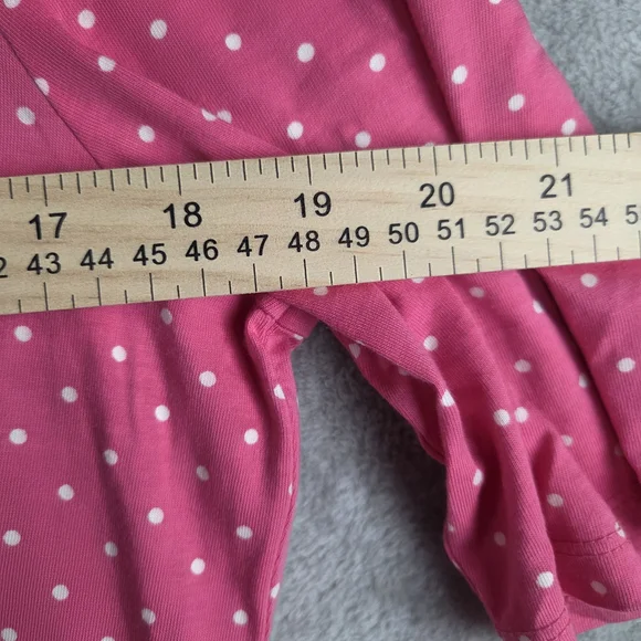 Talbots Pink and White Blouse with Short Sleeves - Picture 3 of 8